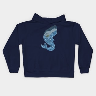 The Whale and the Rough Seas Kids Hoodie